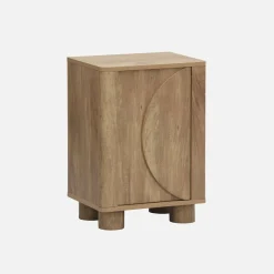 Nachtkastje houtdecor 1 omkeerbare deur