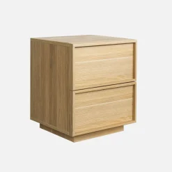 Nachtkastje houtlook 2 lades
