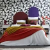 Nachtkastje met gegroefd houteffect, 1 lade, 1 plank (set van 2)