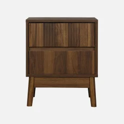 Nachtkastje, walnoothout decor, Linear, L 40 x B 39 x H 48cm