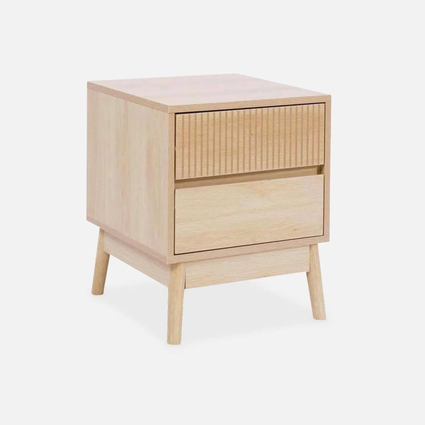 Nachtkastje, walnoothout decor, Linear, L 40 x B 39 x H 48cm