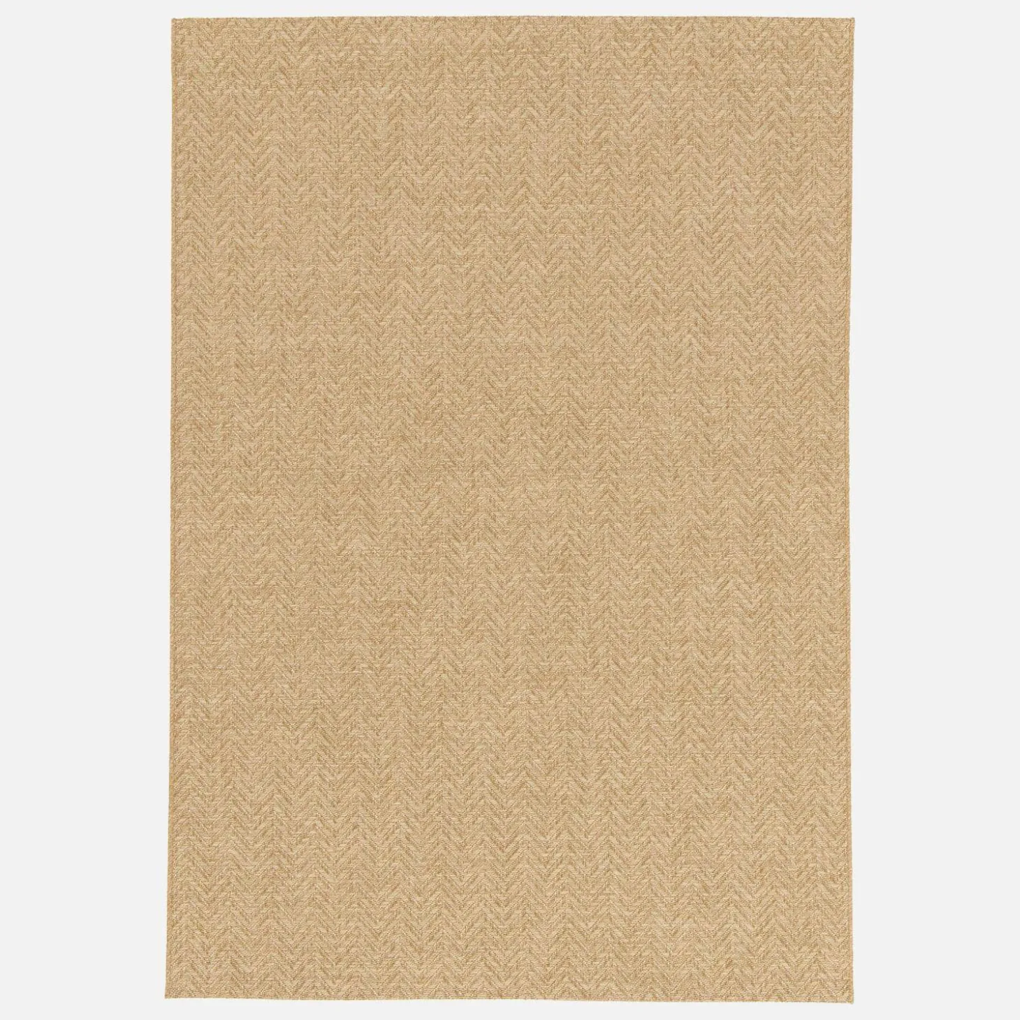 Natuurlijk jute-effect vloerkleed voor binnen en buiten