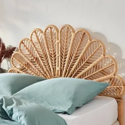 Natuurlijk rotan hoofdbord