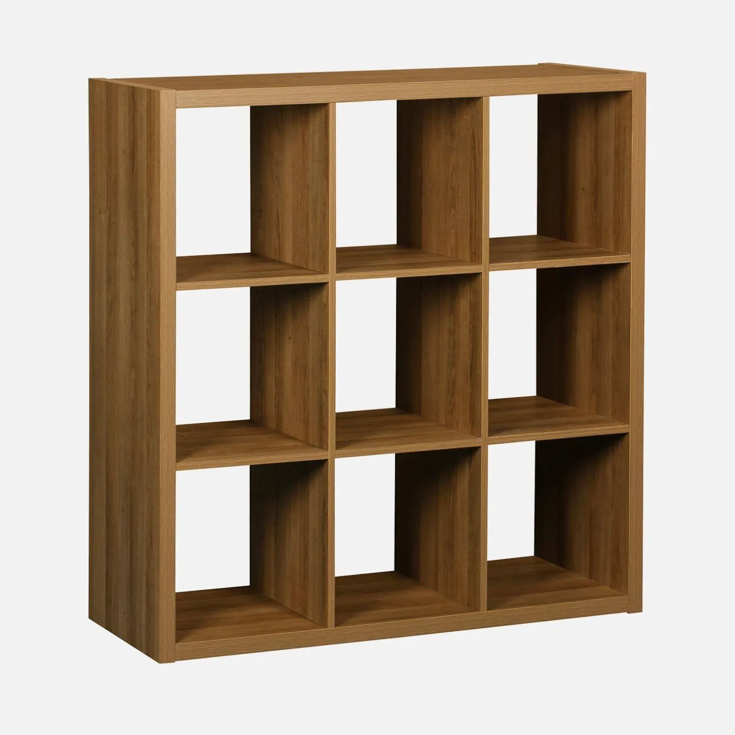 3-niveau kubusvormige boekenkast met 9 vakken