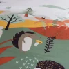 Omkeerbare dekbedovertrek 1-persoons herfstbos print microvezel 140 x 200cm