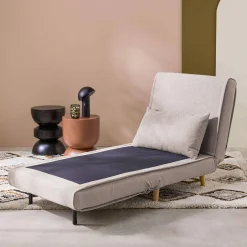 Omvormbare fauteuil stof houten frame 1 zitplaats