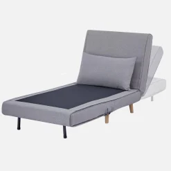 Omvormbare fauteuil stof houten frame 1 zitplaats