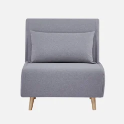Omvormbare fauteuil stof houten frame 1 zitplaats