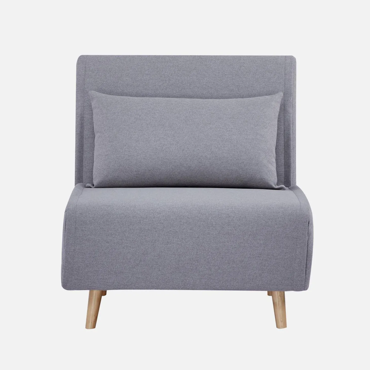 Omvormbare fauteuil stof houten frame 1 zitplaats