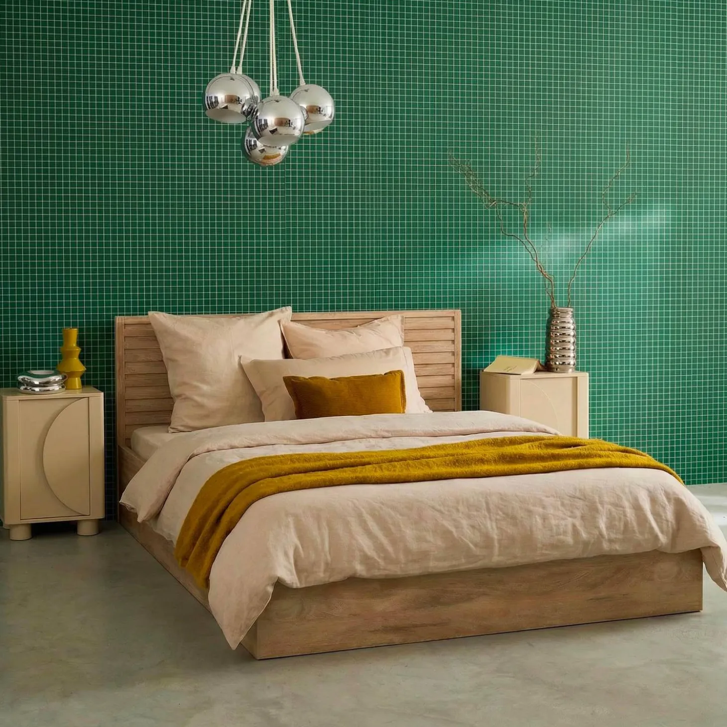 Opbergbed 140x190cm met lattenbodem en hoofdbord houtdecor