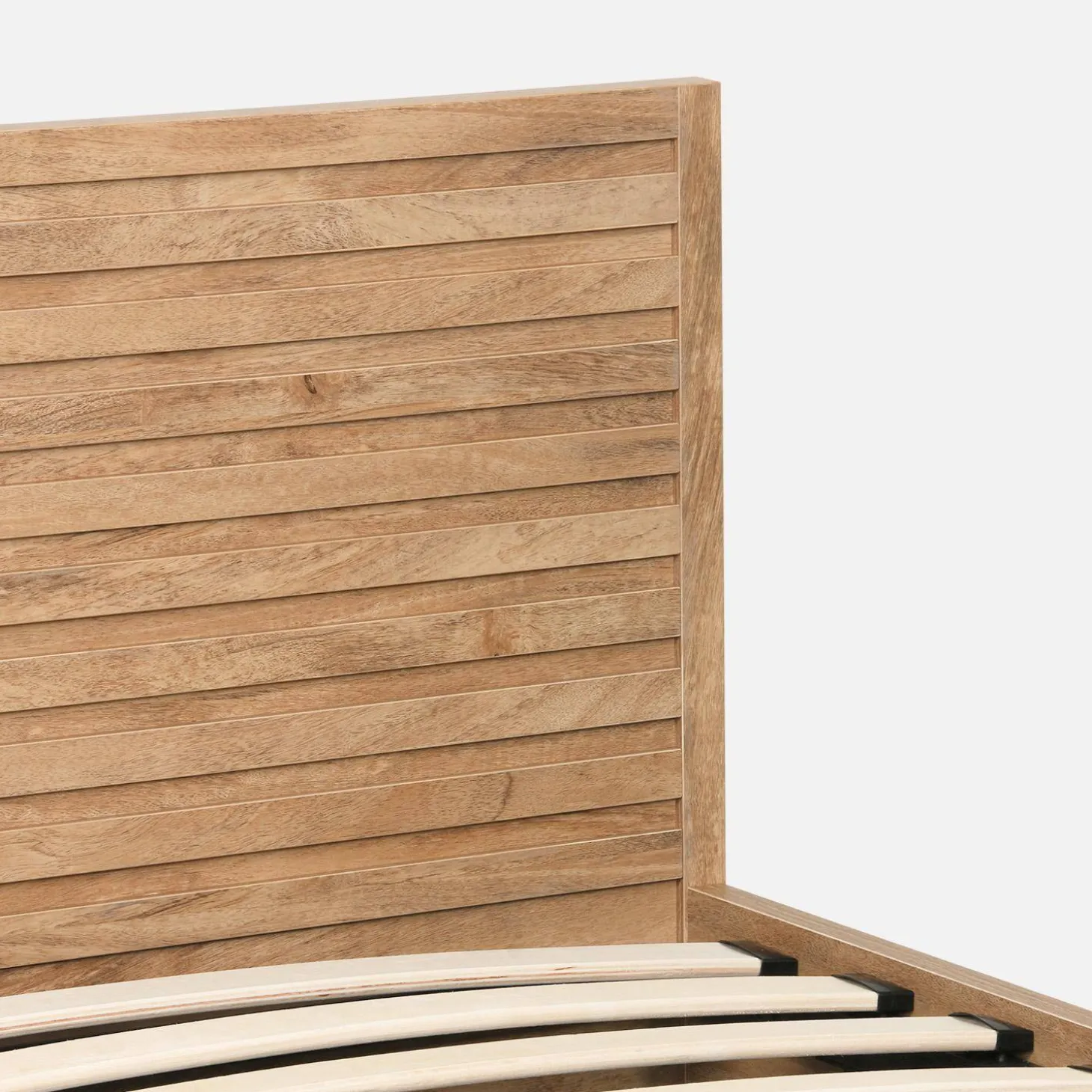 Opbergbed 90x190cm met lattenbodem en hoofdbord houtdecor