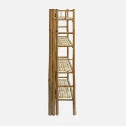 Open kast met 4 niveaus van bamboe 66cm