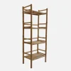 Open kast met 4 niveaus van bamboe 54cm