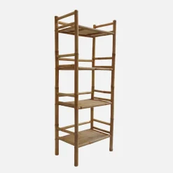 Open kast met 4 niveaus van bamboe 54cm