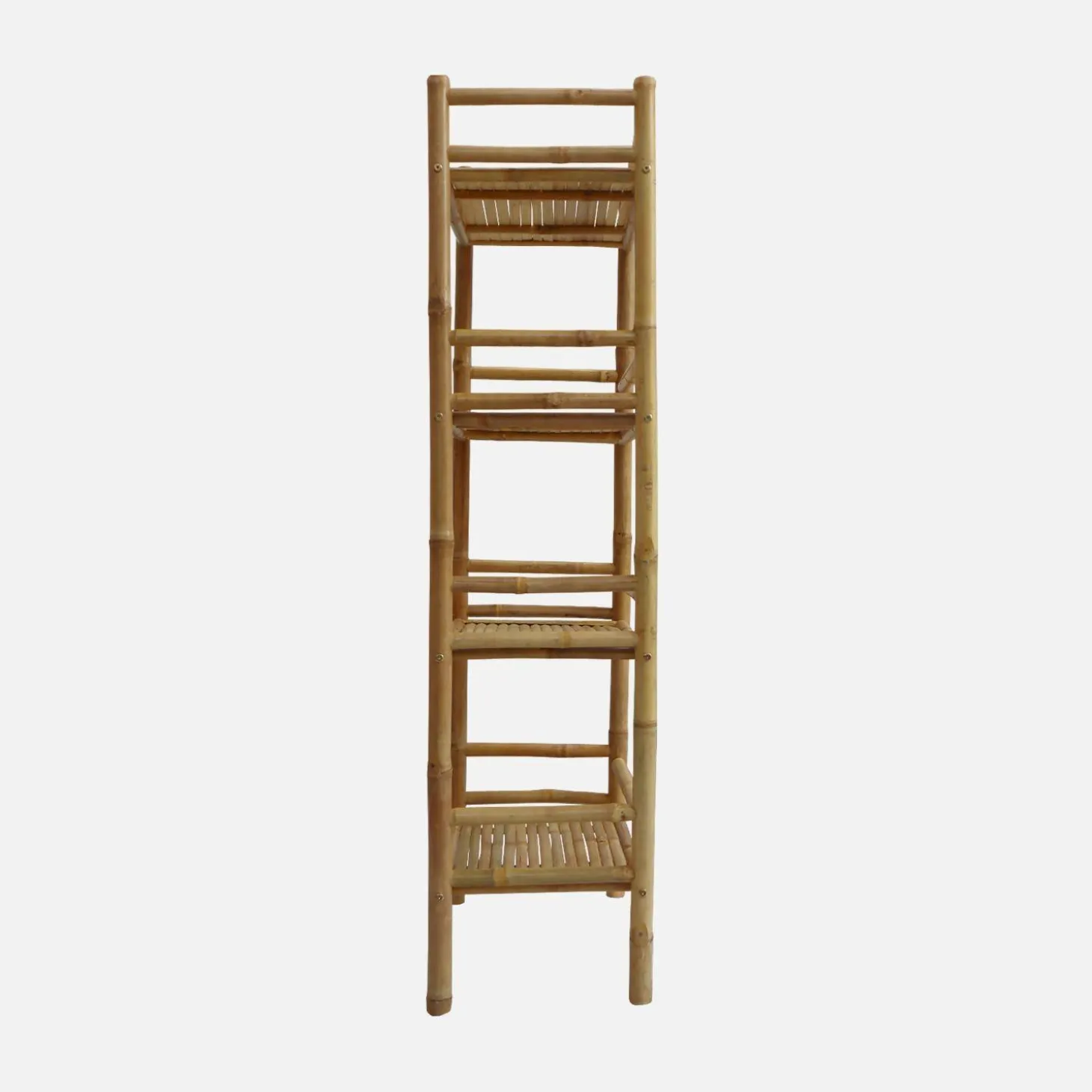 Open kast met 4 niveaus van bamboe 54cm