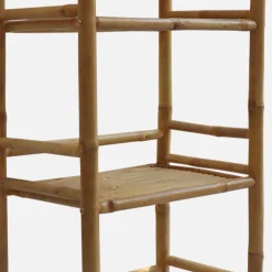 Open kast met 4 niveaus van bamboe 54cm