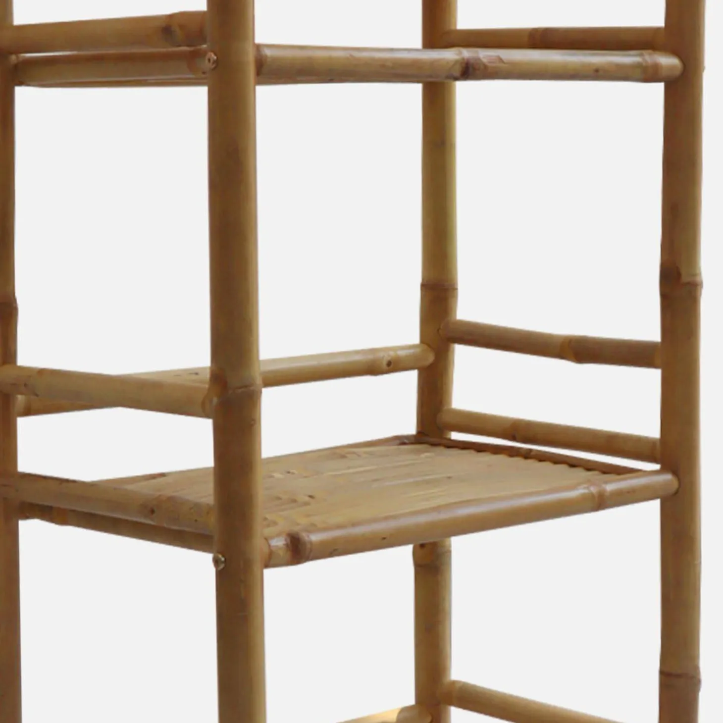 Open kast met 4 niveaus van bamboe 54cm