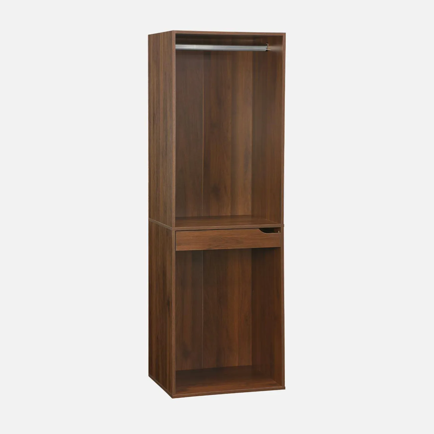 Open kledingkast 4 modulaire modules 9 lades hangruimtes vakken