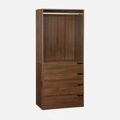 Open kledingkast module hangruimte en 4 lades