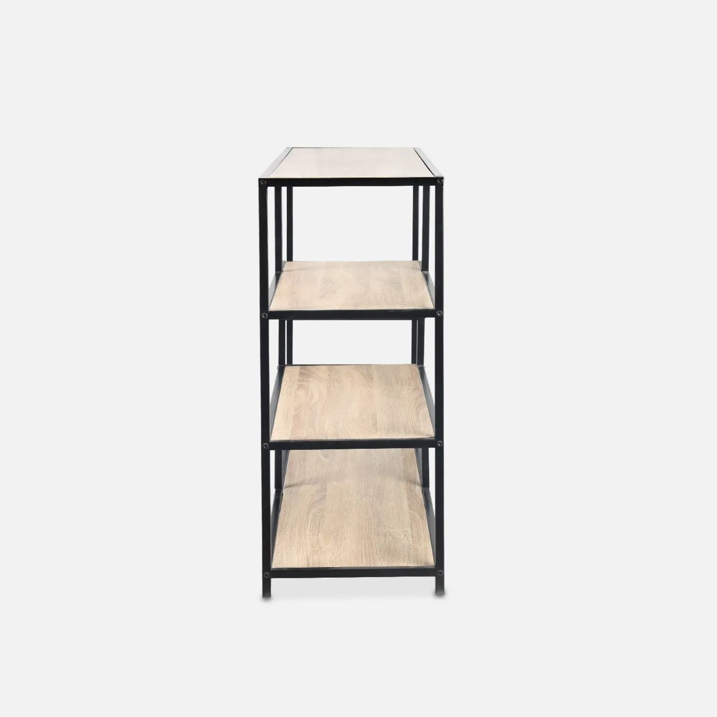 Open wandkast metaal asymmetrisch 5 vakken 114cm