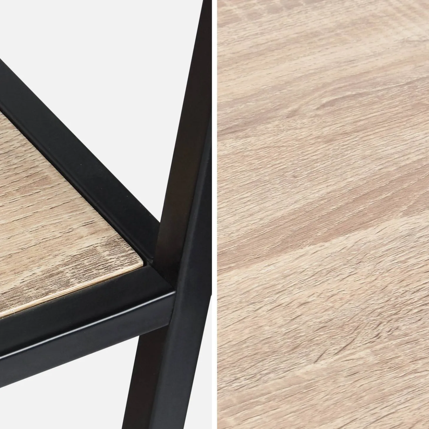 Open wandkast metaal asymmetrisch 6 vakken 77cm