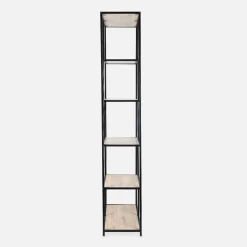 Open wandkast metaal asymmetrisch 6 vakken 77cm