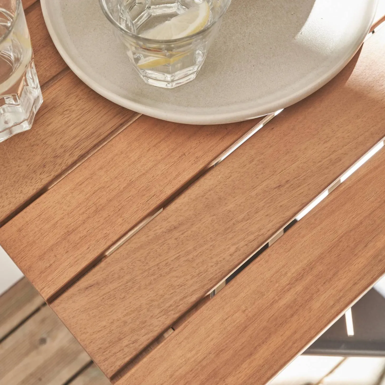 Opklapbare balkontafel hout vierkant 40x40cm