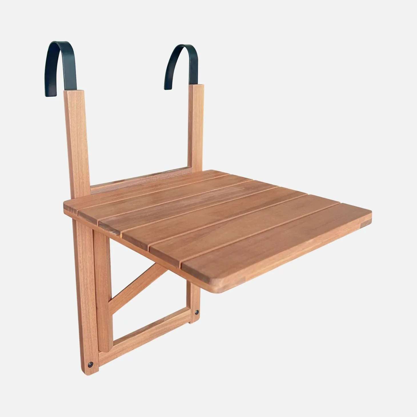Opklapbare balkontafel hout vierkant 40x40cm