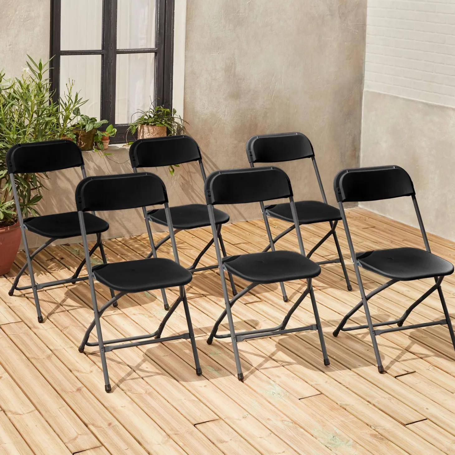 Opklapbare receptie stoel (set van 6)