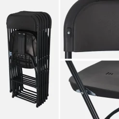 Opklapbare receptie stoel (set van 6)