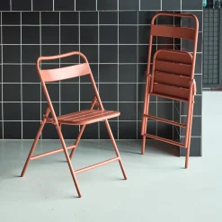 Opklapbare tuinstoelen metaal (set van 2)