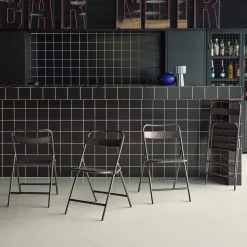 Opklapbare tuinstoelen metaal (set van 4)