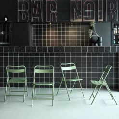 Opklapbare tuinstoelen metaal (set van 4)