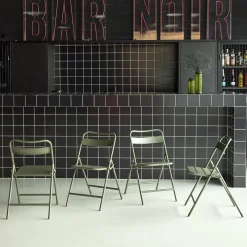 Opklapbare tuinstoelen metaal (set van 4)