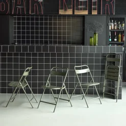 Opklapbare tuinstoelen metaal (set van 4)