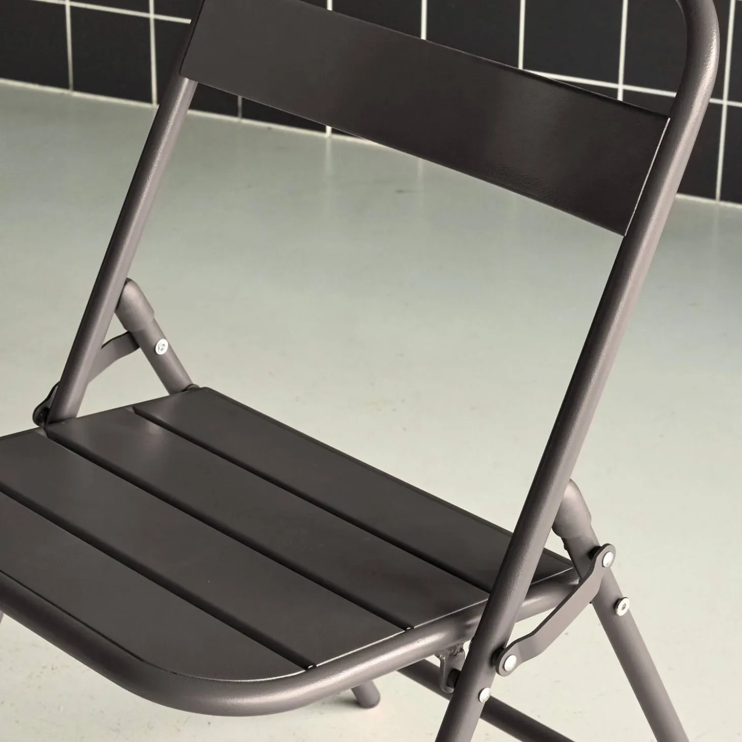 Opklapbare tuinstoelen metaal (set van 2)