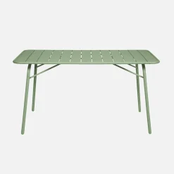 Opklapbare tuintafel met 6 opklapbare stoelen metaal
