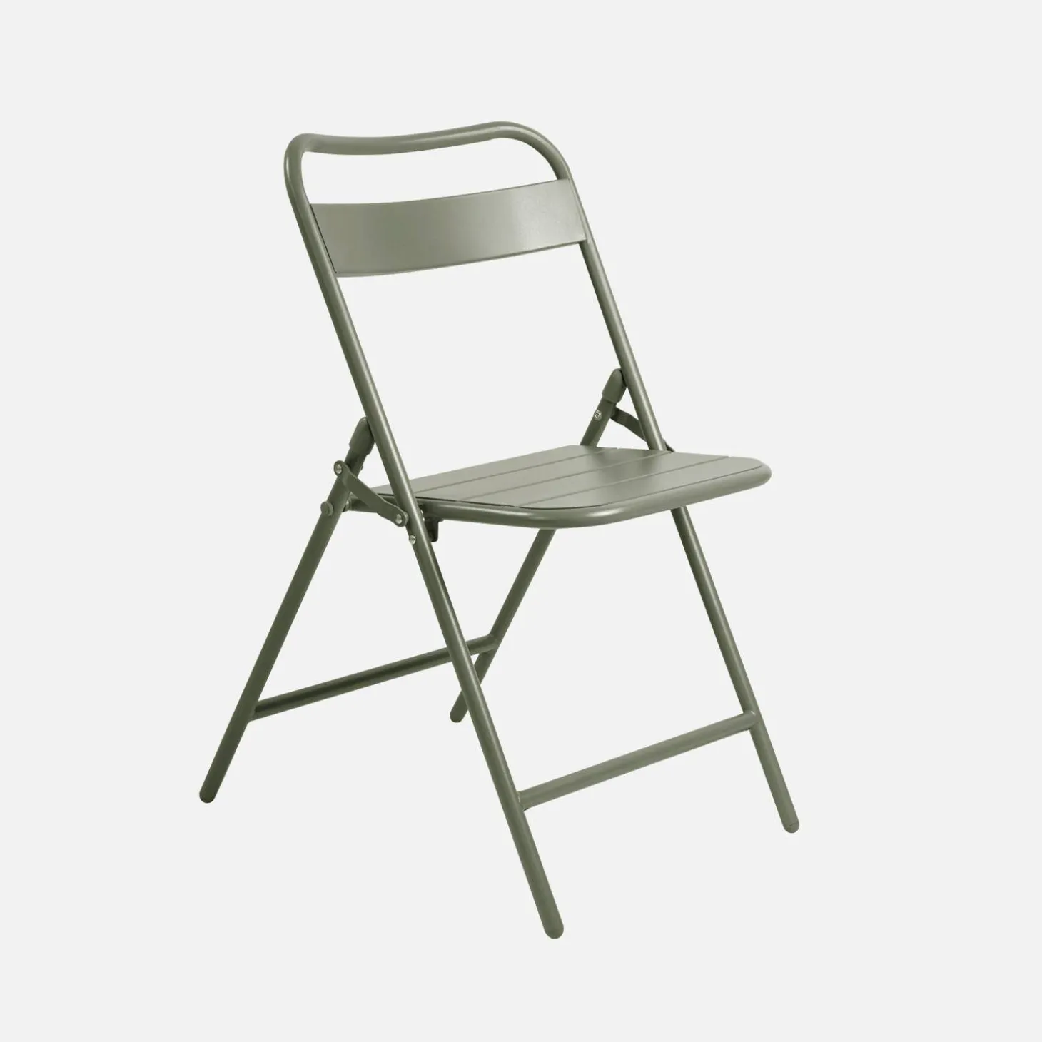 Opklapbare tuintafel met 6 opklapbare stoelen metaal