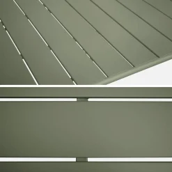 Opklapbare tuintafel met 6 opklapbare stoelen metaal