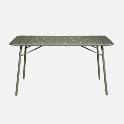 Opklapbare tuintafel met 6 opklapbare stoelen metaal