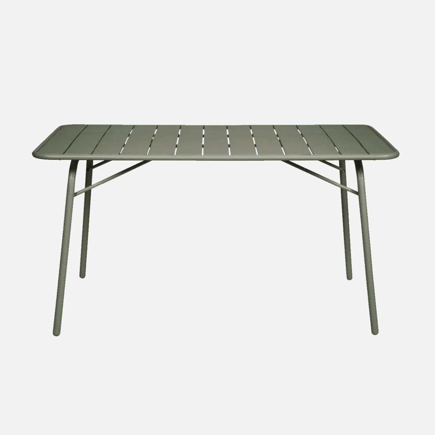 Opklapbare tuintafel met 6 opklapbare stoelen metaal
