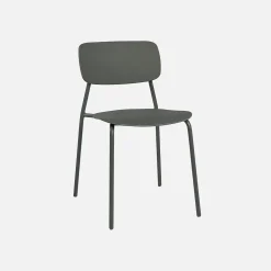 Opklapbare tuintafel + 6 stoelen metaal