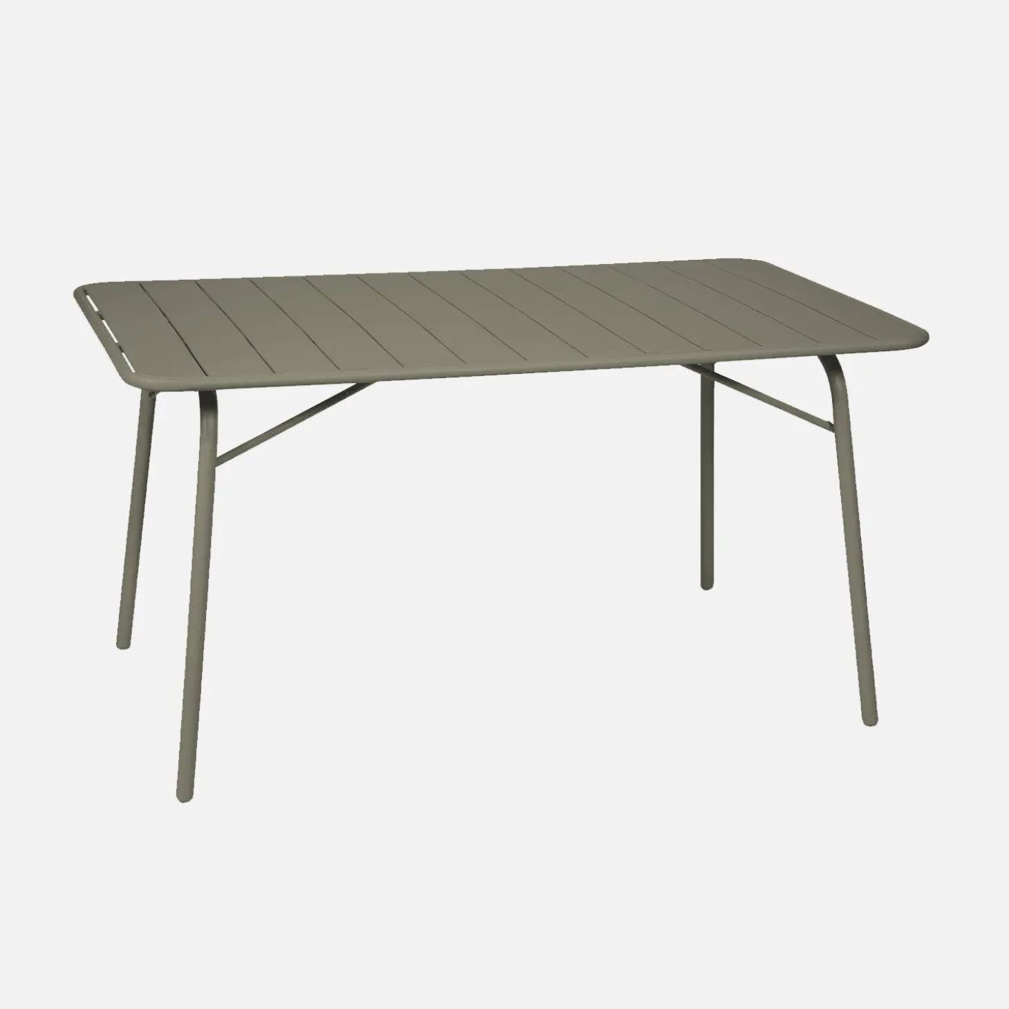 Opklapbare tuintafel + 6 stoelen metaal