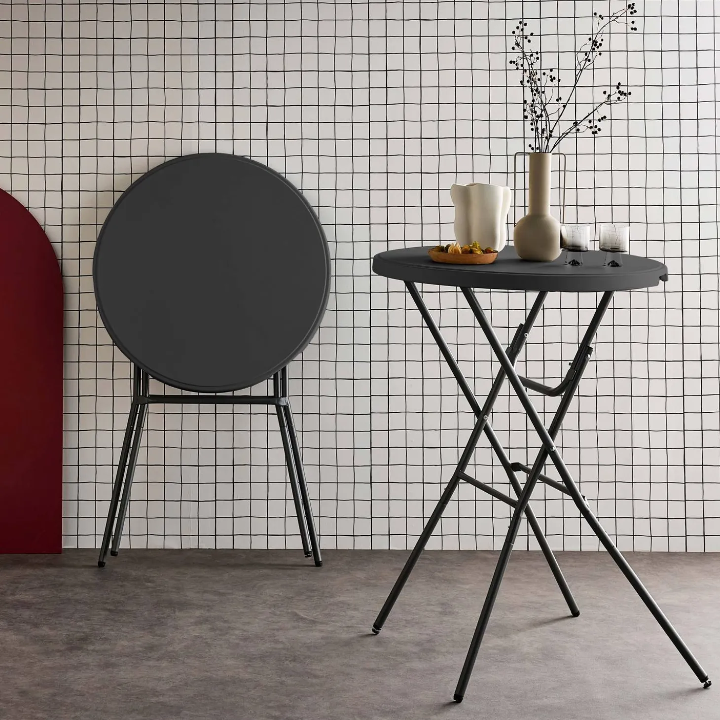 Opvouwbare staantafels (set van 2)