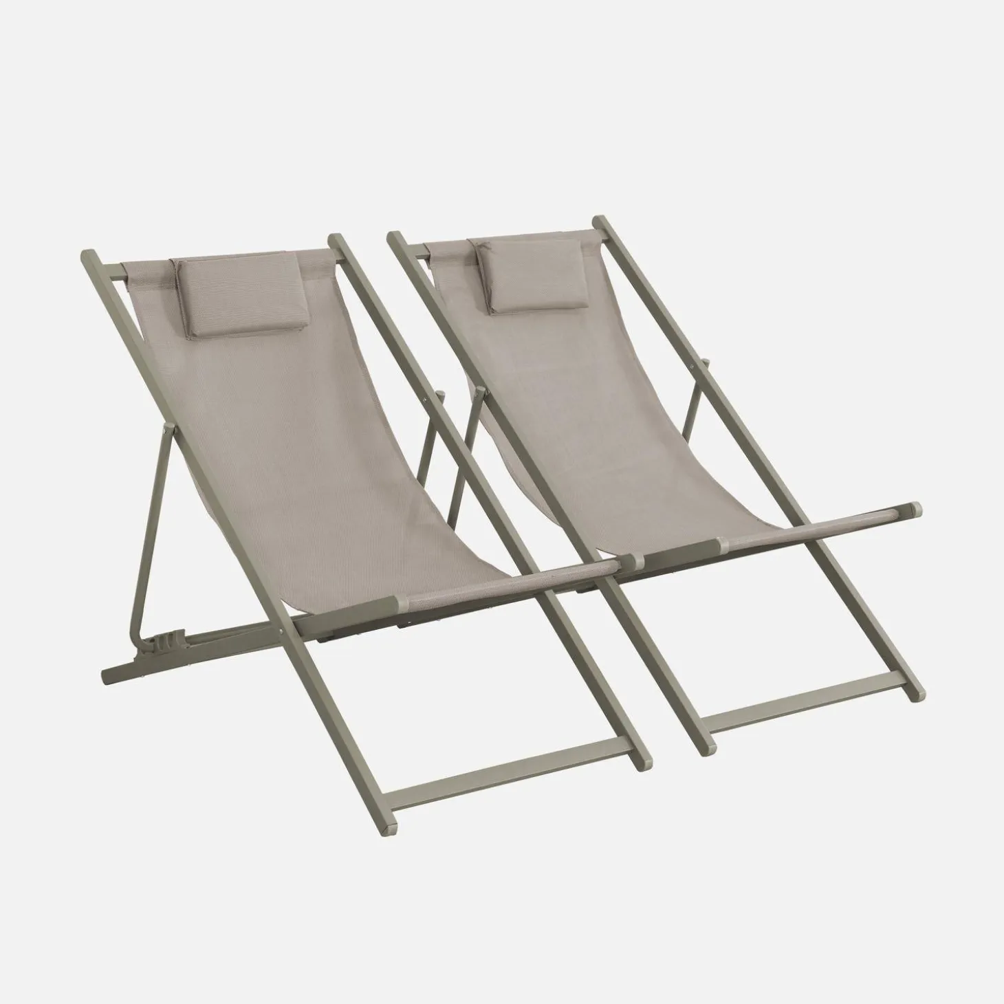 Opvouwbare tuinstoel met kussen (Set van 2)
