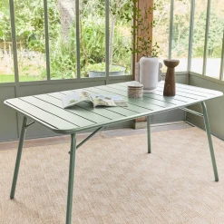 Opvouwbare tuintafel 6 plaatsen metaal