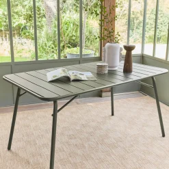 Opvouwbare tuintafel 6 plaatsen metaal