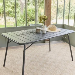 Opvouwbare tuintafel 6 plaatsen metaal