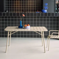 Opvouwbare tuintafel 6 plaatsen metaal