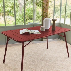 Opvouwbare tuintafel 6 plaatsen metaal